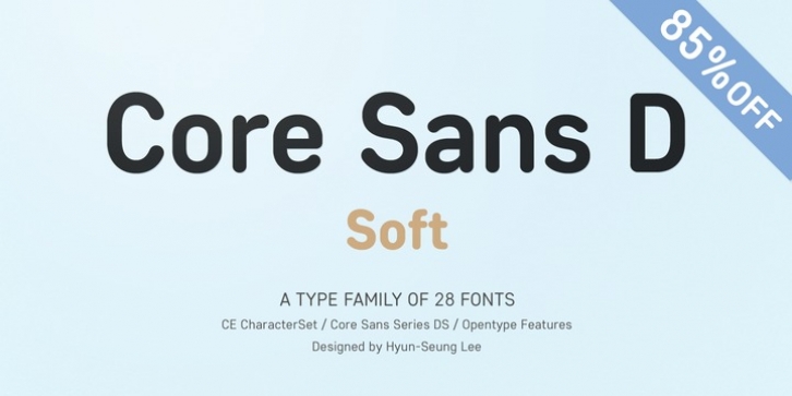 Core Sans DS font preview