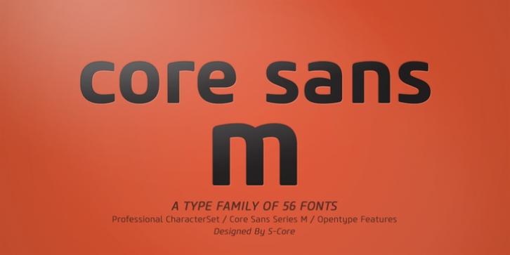 Core Sans M font preview