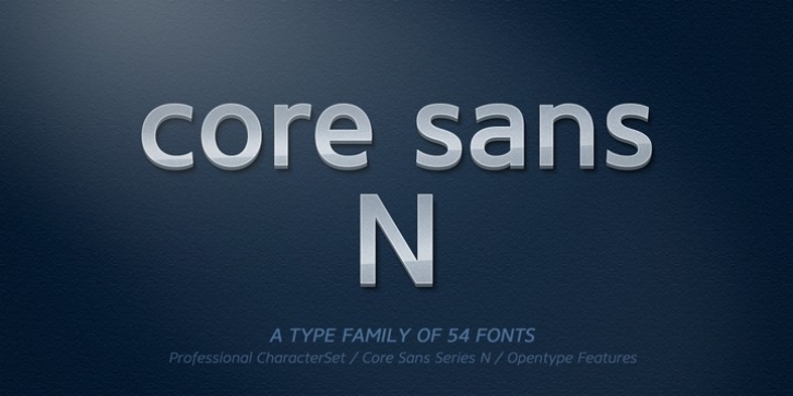 Core Sans N font preview