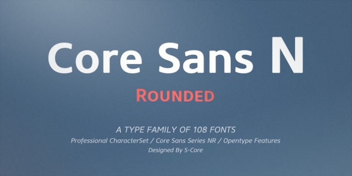 Core Sans NR font preview