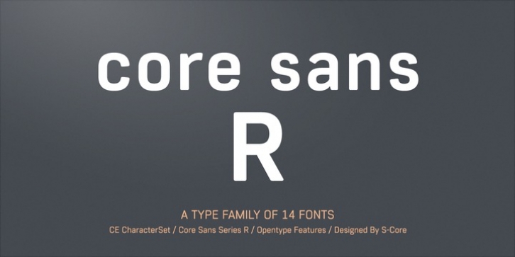 Core Sans R font preview