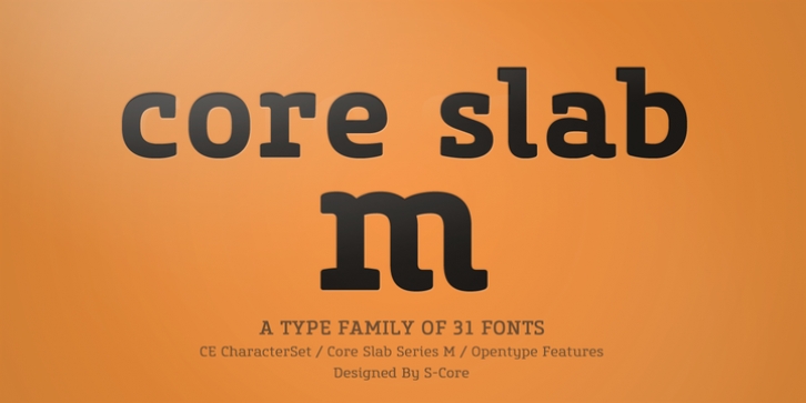 Core Slab M font preview