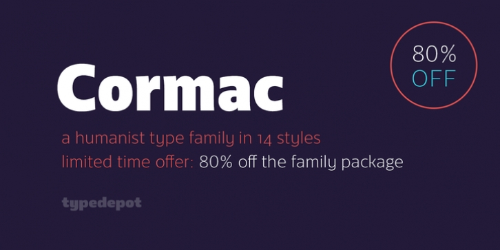 Cormac font preview