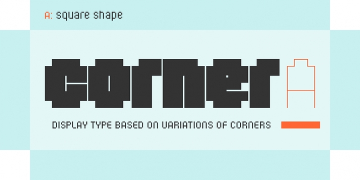 Corner A font preview