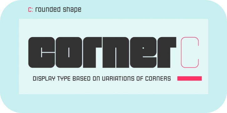 Corner C font preview