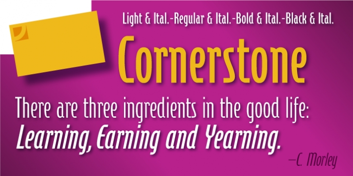 Cornerstone font preview