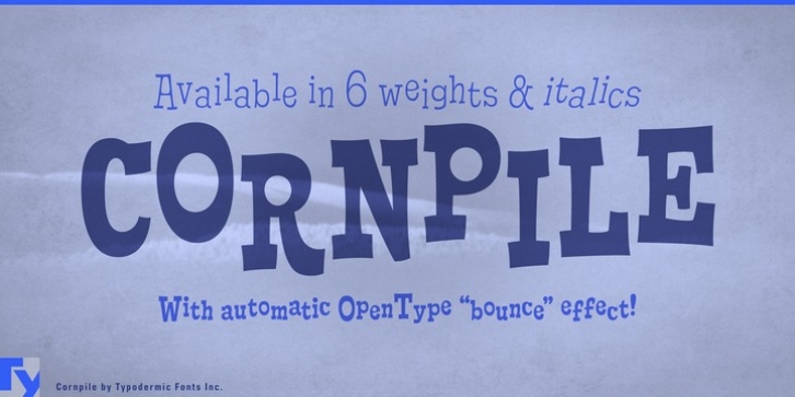 Cornpile font preview