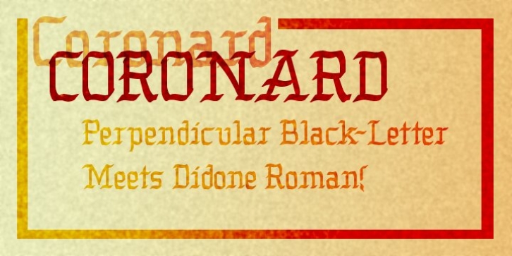 Coronard font preview