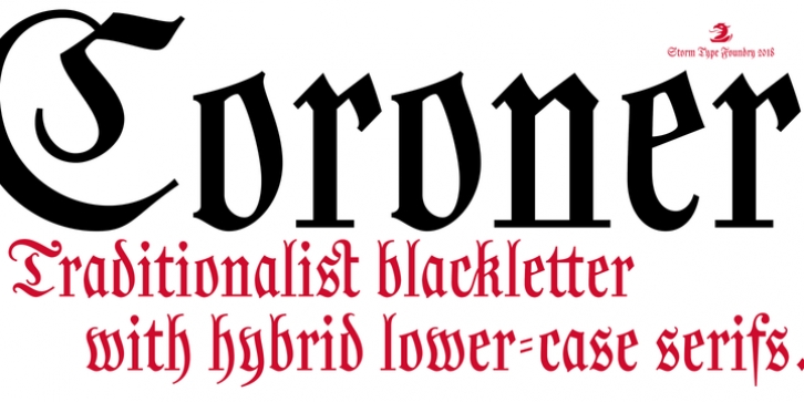 Coroner font preview