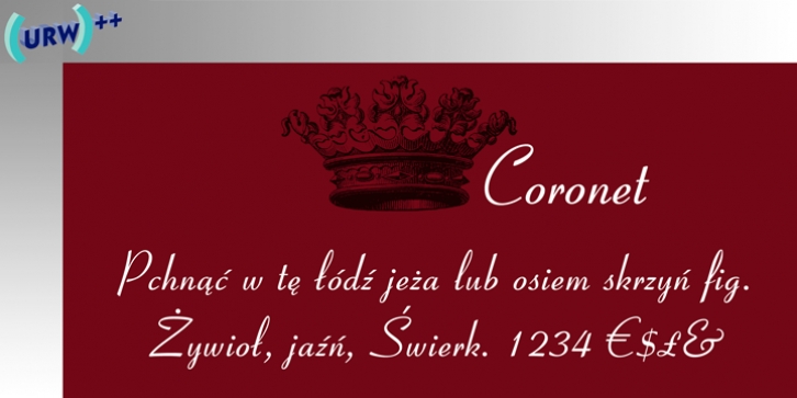 Coronet I font preview