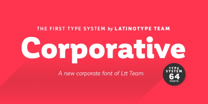 Corporative font preview