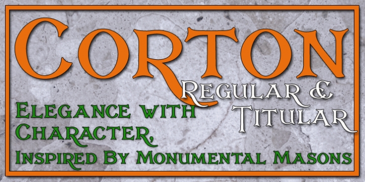 Corton font preview