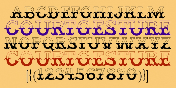 CourtGesture font preview