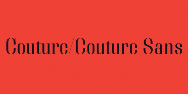 Couture font preview