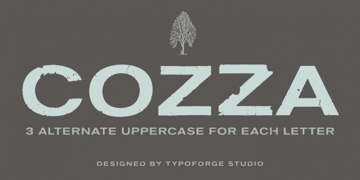 Cozza font preview