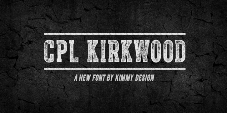 Cpl Kirkwood font preview