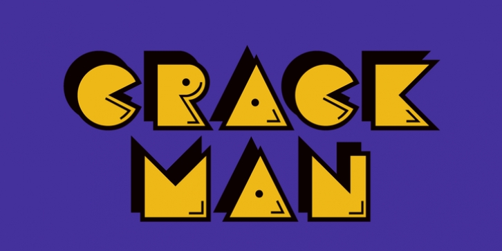 Crack Man font preview