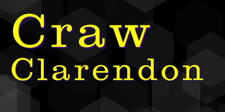 Craw Clarendon font preview