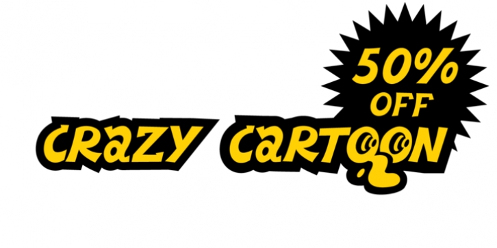 Crazy Cartoon font preview