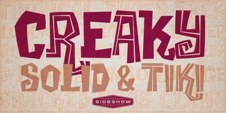 Creaky Solid font preview