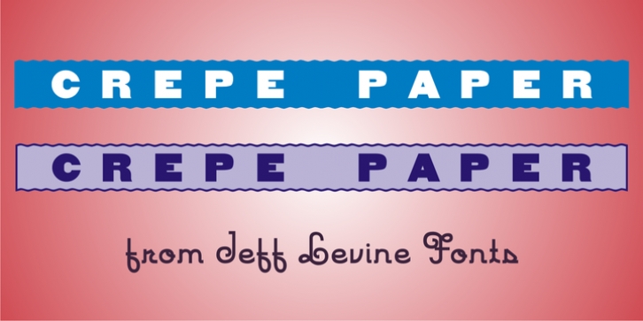 Crepe Paper JNL font preview