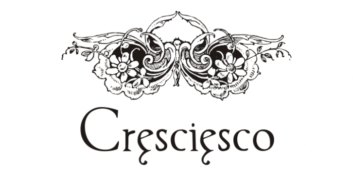 Cresciesco font preview