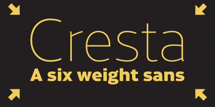 Cresta font preview