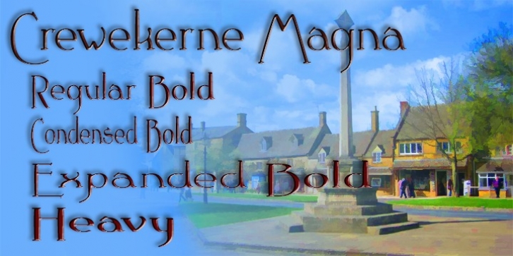 Crewekerne Magna font preview