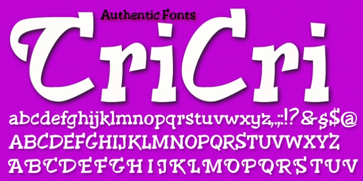 Cri Cri font preview