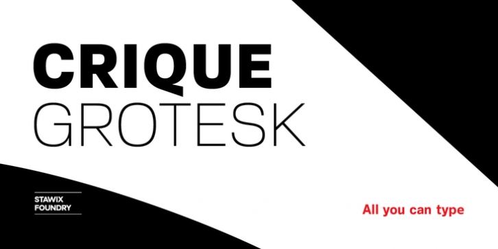 Crique Grotesk font preview