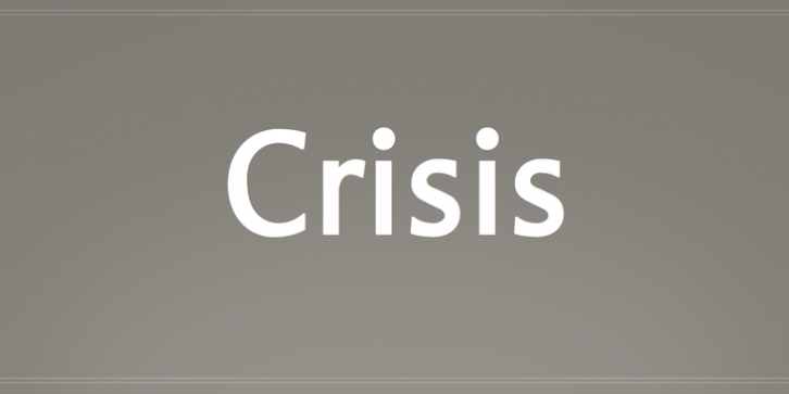 Crisis font preview