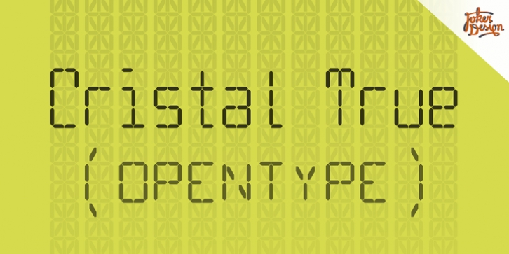 Cristal True font preview