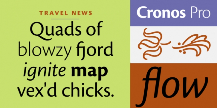 Cronos font preview