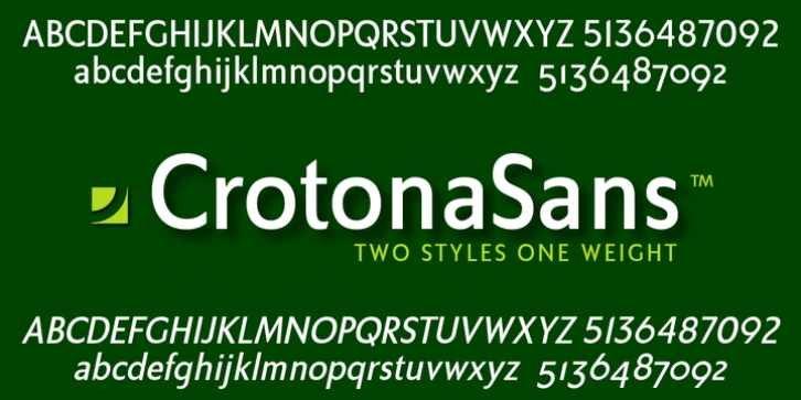 Crotona Sans font preview