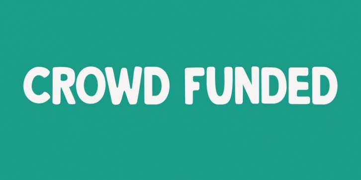 Crowd Funded font preview