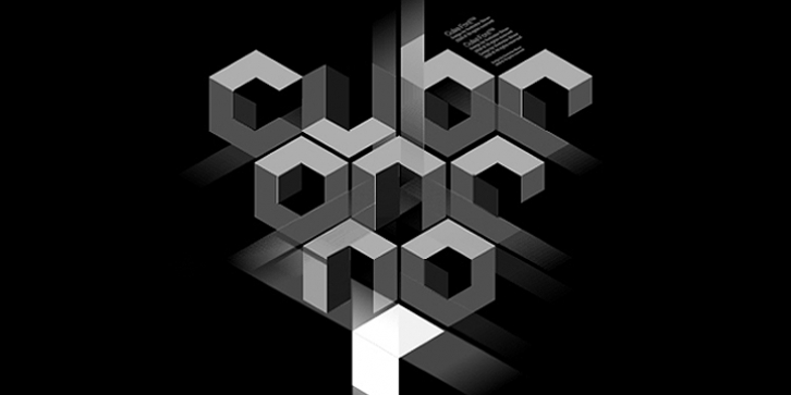 Cubic font preview