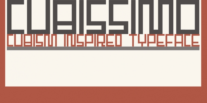 Cubissimo font preview