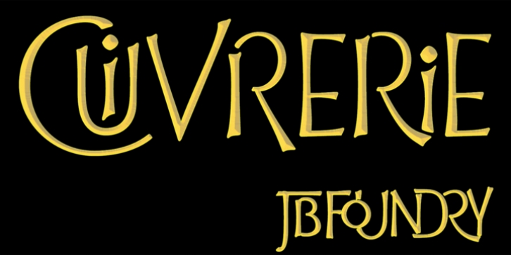 Cuivrerie font preview