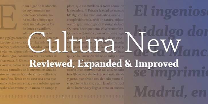 Cultura New font preview