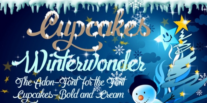Cupcakes Winterwonder font preview