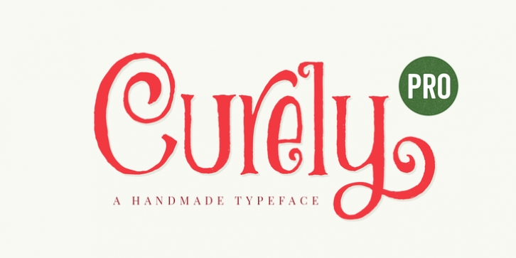 Curely Pro font preview