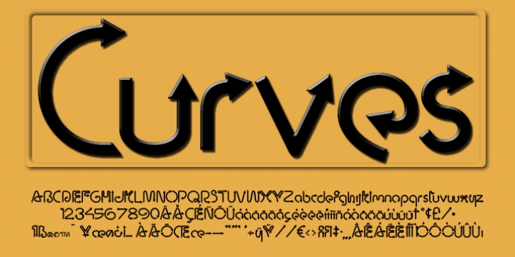 Curves font preview