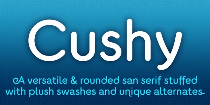 Cushy font preview