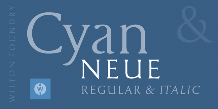 Cyan Neue font preview
