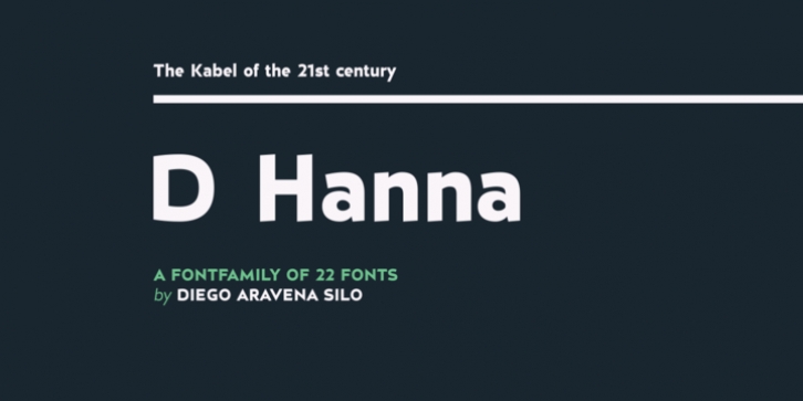 D Hanna font preview