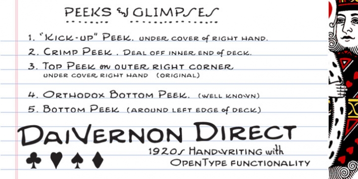 Dai Vernon font preview