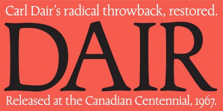 Dair font preview