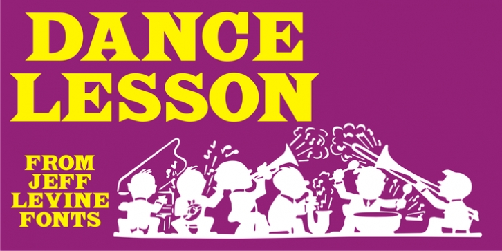 Dance Lesson JNL font preview