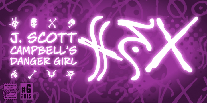 Danger Girl Hex font preview