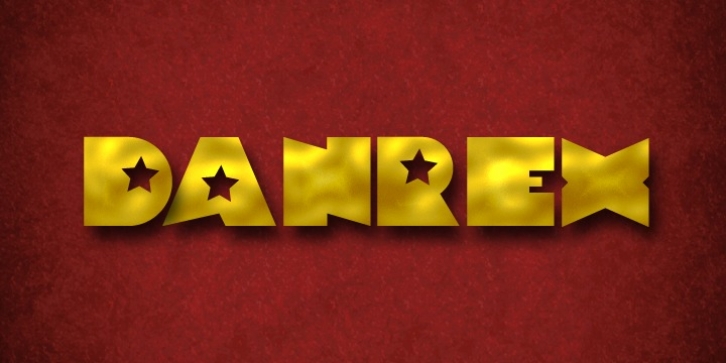 Danrex font preview